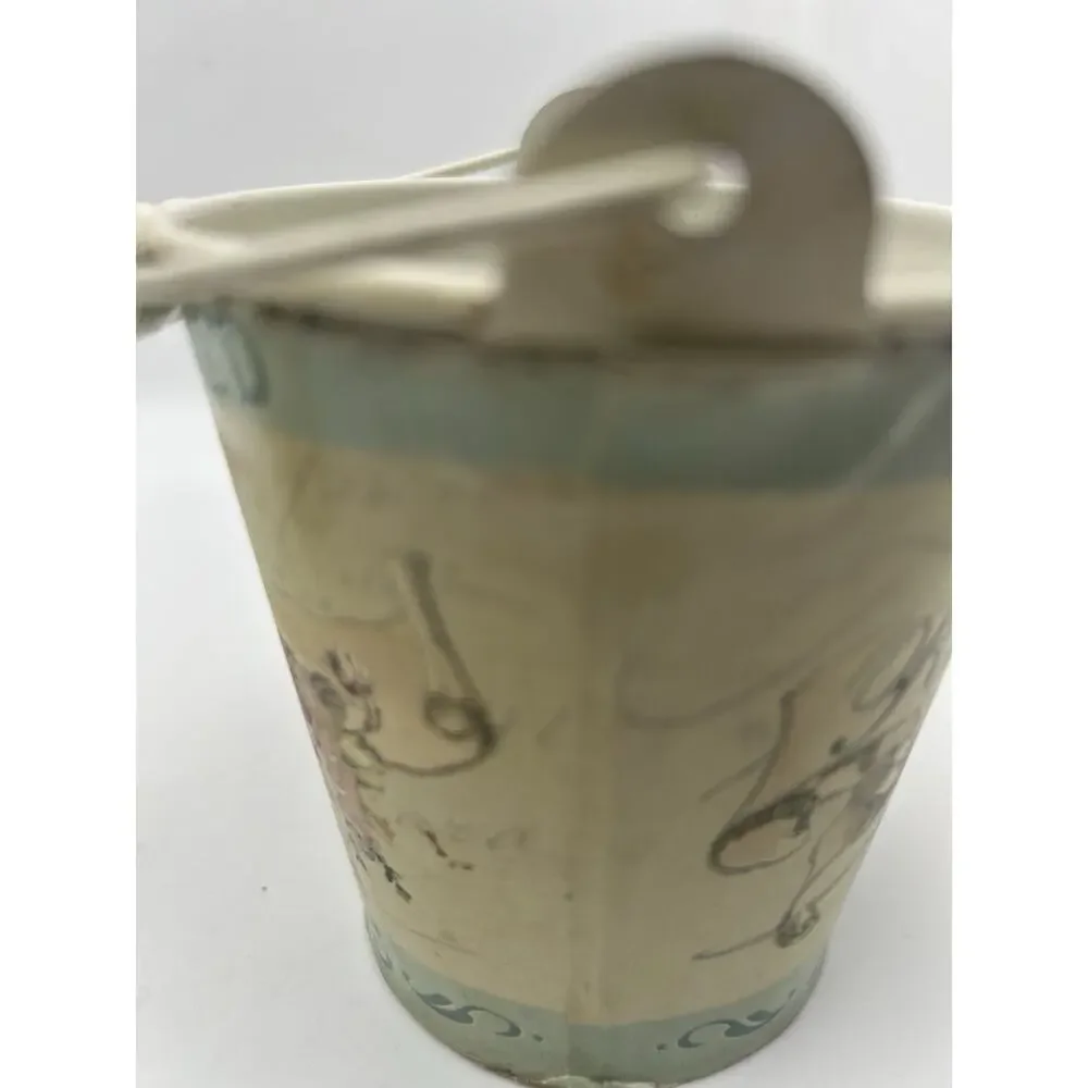 Two Small Tin Buckets. Cottage Style.
